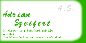 adrian szeifert business card