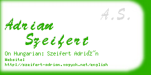 adrian szeifert business card